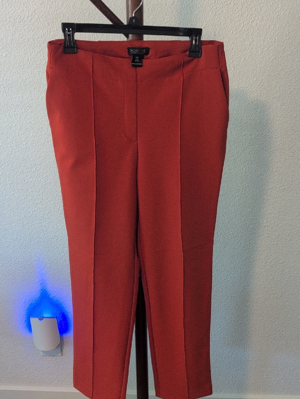 Rachel Zoe Rust-Red Straight Leg Ponte Pants